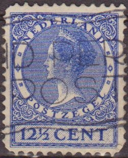 Holanda 1924-26 Scott 180 Sello Reina Wihelmina 12 1/2c usado Stamps Netherlands Holland Hollande Olanda 